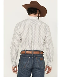 Ariat Men's William Geo Striped Print Long Sleeve Button-Down Western Shirt