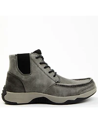 Cody James Men's Trusted Glacier Lace-Up Casual Chelsea Boots - Moc Toe