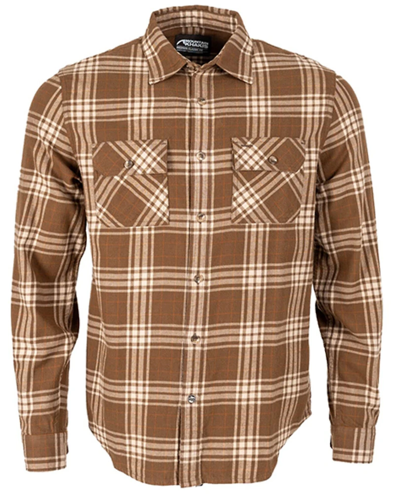 Mountain Khakis Men's Park Plaid Print Long Sleeve Button-Down Flannel Shirt