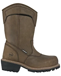 Hoss Men's Buford Logger Pull-On Waterproof Work Boots - Composite Toe