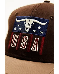 Cody James Men's Longhorn USA Patch Ball Cap