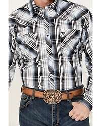Cowboy Hardware Men's Hermosillo Plaid Print Long Sleeve Snap Western Shirt