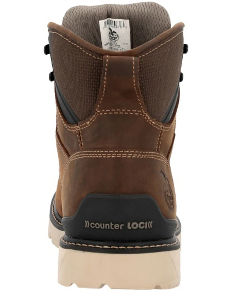 Georgia Men's 6" Carbon Flex Wedge Waterproof Work Boots - Toe