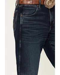 Wrangler Retro Men's Darren Dark Wash Relaxed Bootcut Stretch Denim Jeans - Long