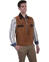 Scully Men's Two Tone Concealed Carry Suede Vest