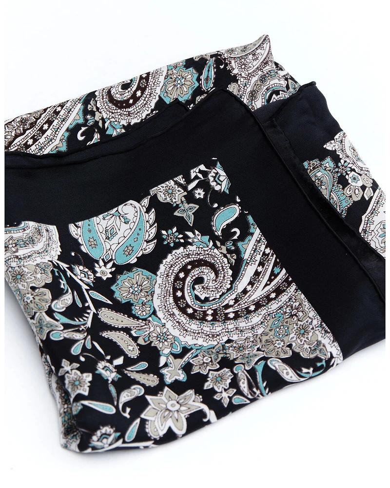 Cody James Men's Silk Navy Paisley Wild Rag Scarf