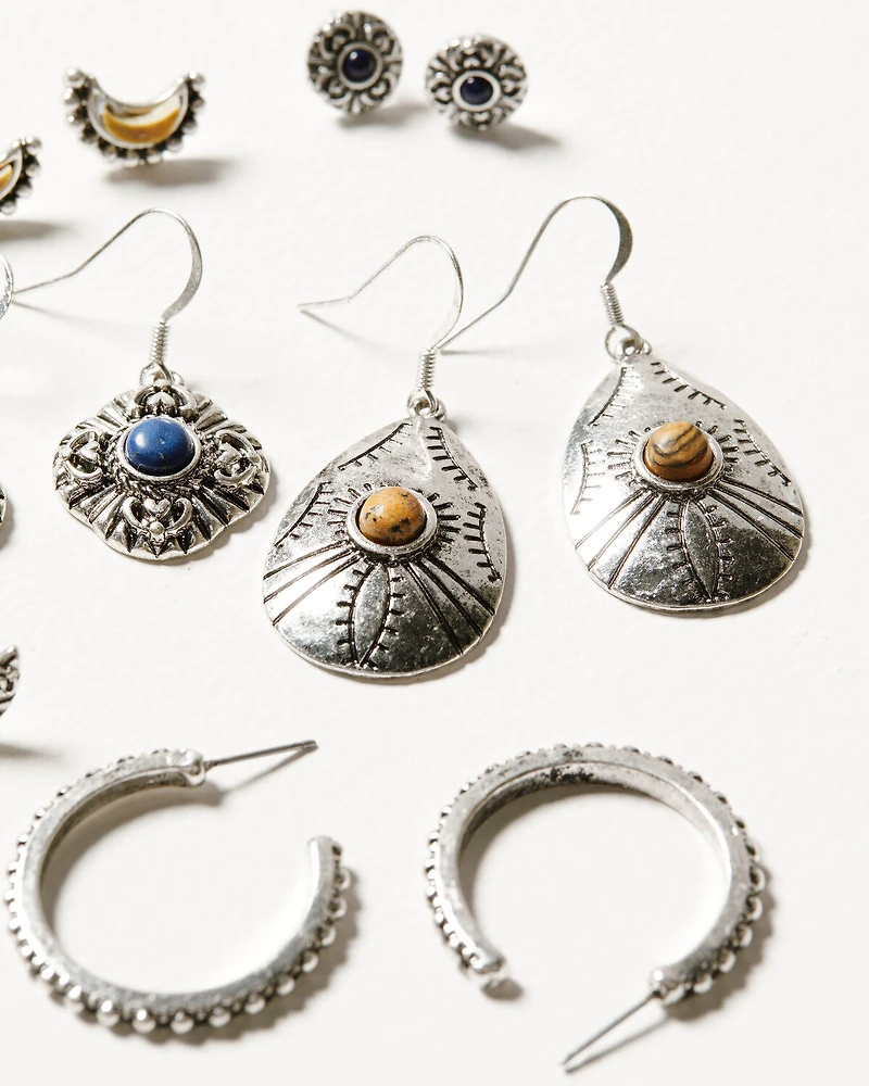 Shyanne Women's Monument Valley Crescent Earrings Set