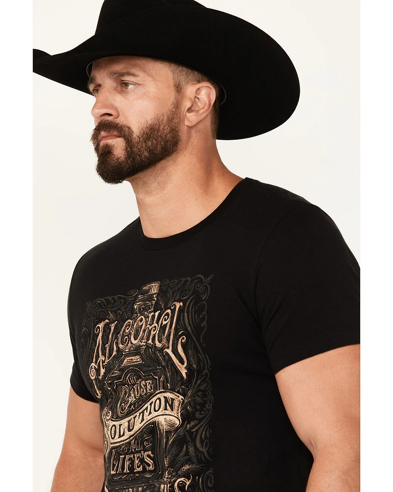 Cody James Men's Alcohol Solution Short Sleeve Graphic T-Shirt