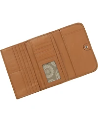 American West Women's Tri-Fold Wallet with Snap Closure