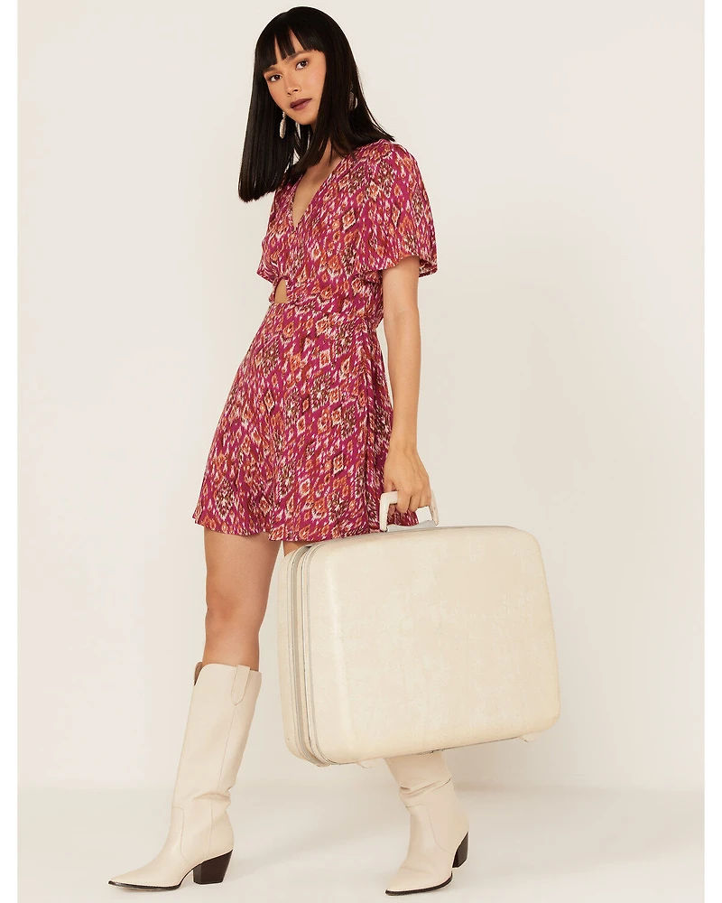 Band of the Free Women's Mystery To Me Short Sleeve Mini Dress