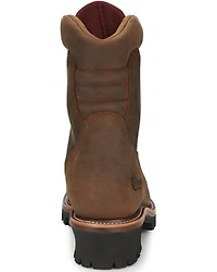 Chippewa Men's Tan Waterproof Logger Work Boots - Steel Toe