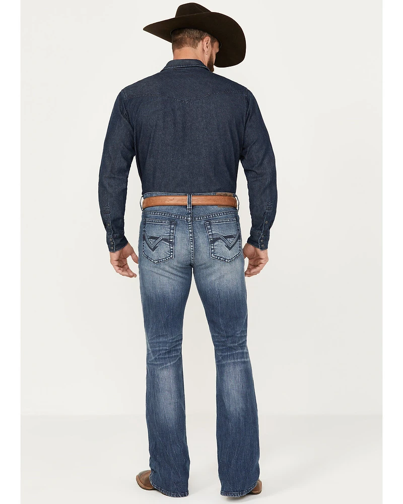 Cody James Men's Oregon Wash Wyatt Slim Bootcut Stretch Denim Jeans