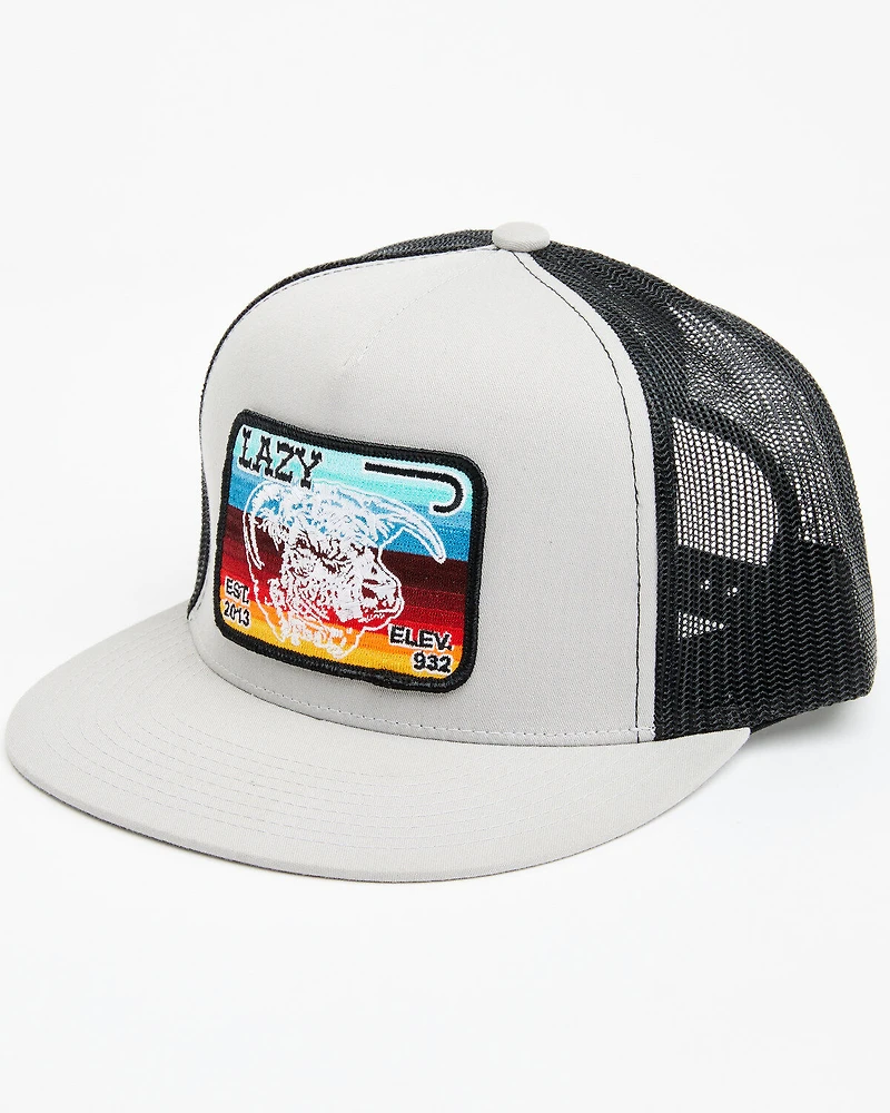 Lazy J Ranchwear Men's Serape Elevation Logo Patch Mesh Back Ball Cap