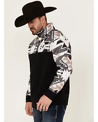 Hooey Men's Stevie Southwestern Block 1/4 Snap Pullover