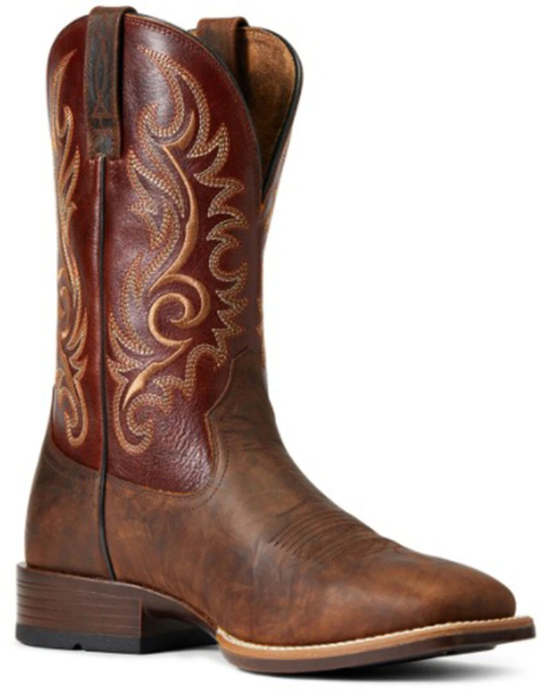 Ariat Men's Bar Top Barrel Lasco Ultra Performance Western Boot - Broad Square Toe