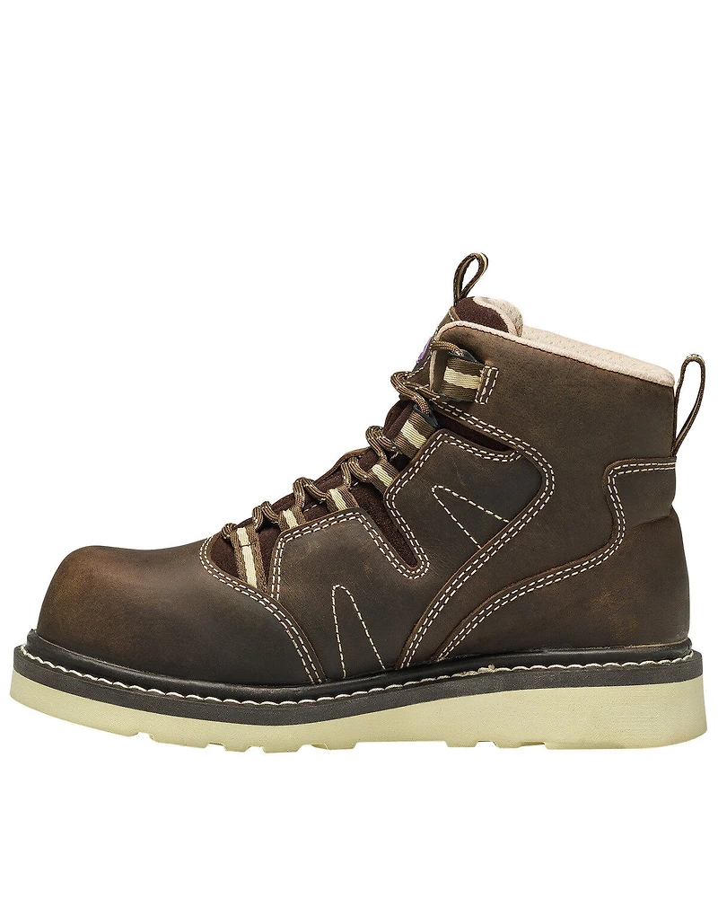 Avenger Women's Waterproof Wedge Work Boots - Composite Toe