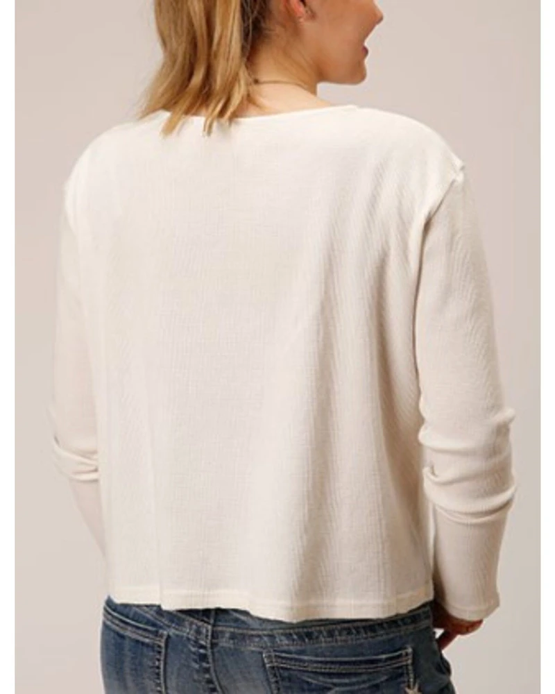 Roper Women's Waffle-Slub Knit Top