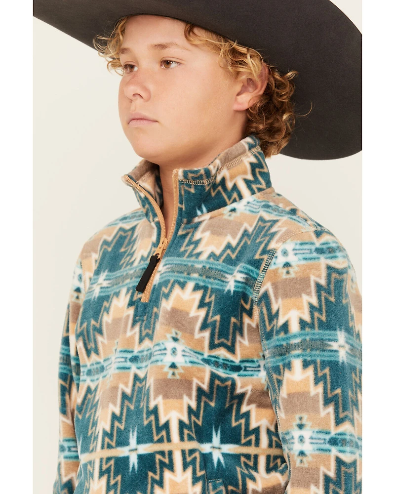 Rock & Roll Denim Boys' Southwestern Print Fleece Pullover