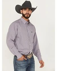 Ariat Men's Roger Plaid Print Long Sleeve Button-Down Western Shirt