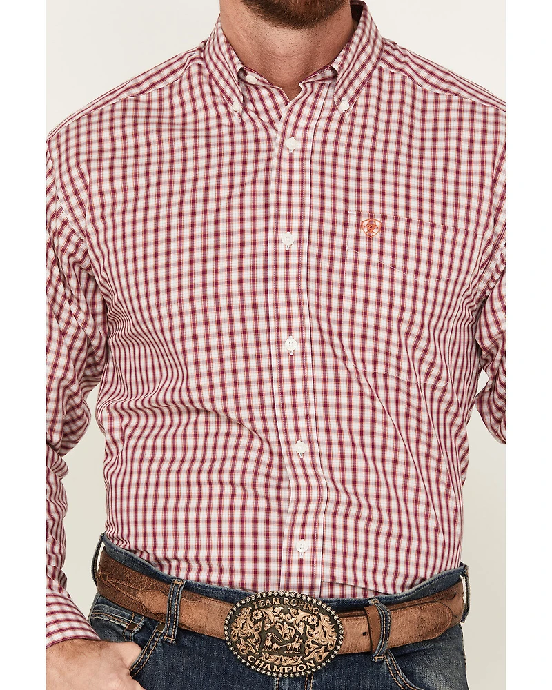 Ariat Men's Valen Plaid Print Long Sleeve Button-Down Western Shirt