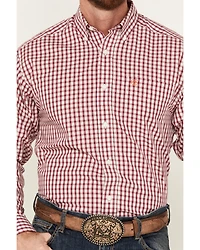 Ariat Men's Valen Plaid Print Long Sleeve Button-Down Western Shirt