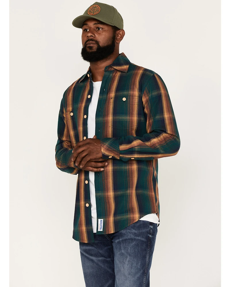 Resistol Men's Parker Large Plaid Button Down Western Shirt