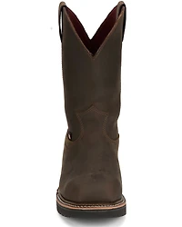 Justin Men's 11" Billings USA Waterproof Pull-On Work Boots - Steel Toe