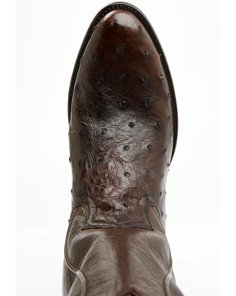Cody James Black 1978® Men's Chapman Exotic Full-Quill Ostrich Western Boots - Round Toe