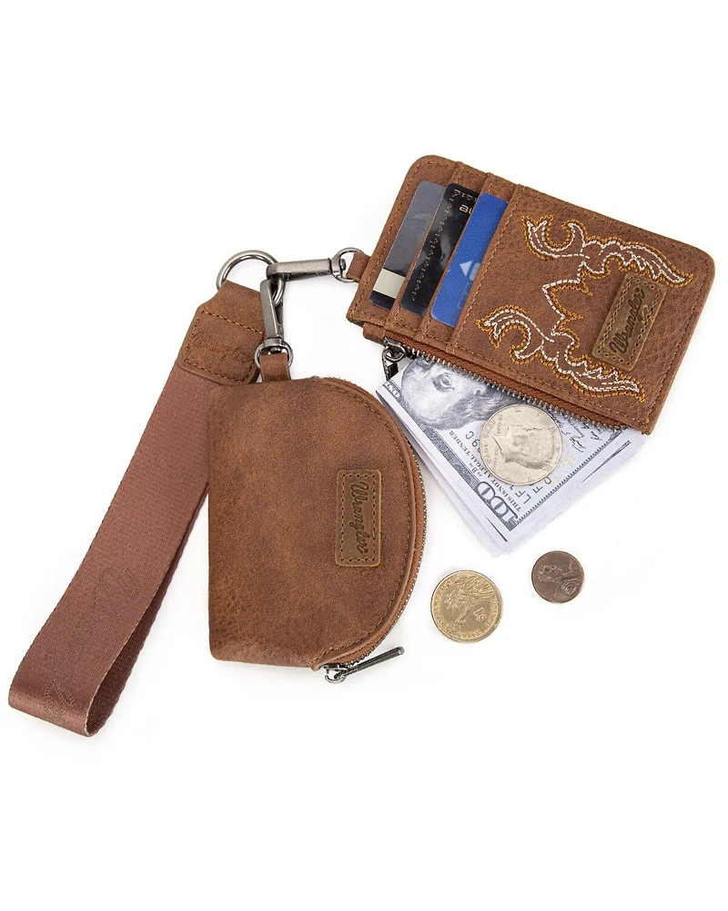 Wrangler Women's Jessie Embroidered Wristlet