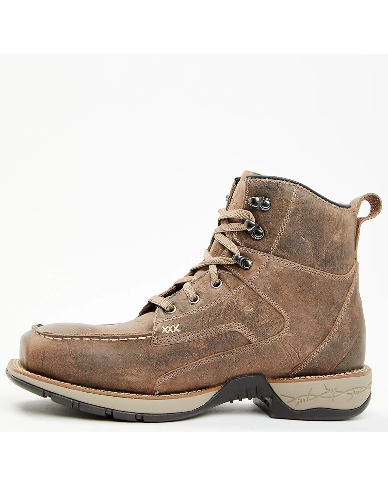 Cody James Men's 6.5" Xero Lite Lace-Up Moc Work Boots - Composite Toe
