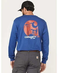 Carhartt Men's FR Force Loose Fit Oil Rig Lightweight Long Sleeve Work Shirt