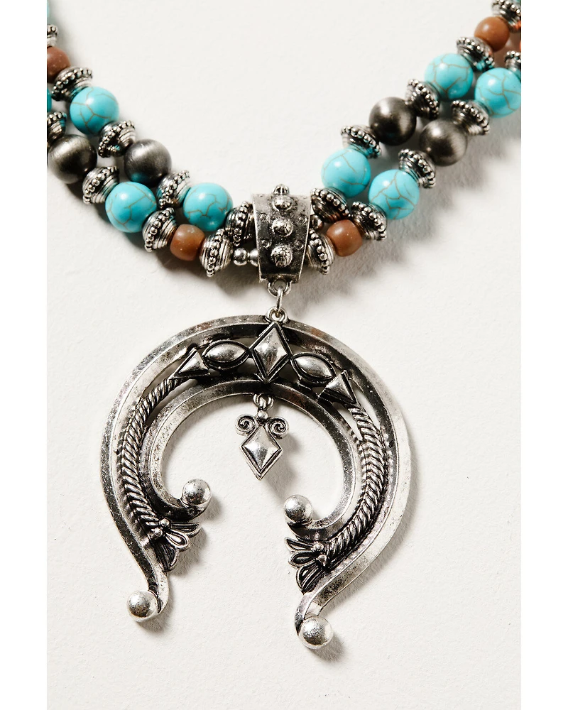 Shyanne Women's Wildflower Bloom Squash Blossom Beaded Necklace