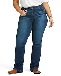 Ariat Women's Perfect Rise Abby Stretch Straight Mackenzie Jeans - Plus