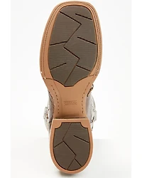 Corral Men's Exotic Ostrich Barbed Wire Western Boots - Broad Square Toe