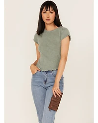 Cleo + Wolf Women's Basketweave Leather Wallet