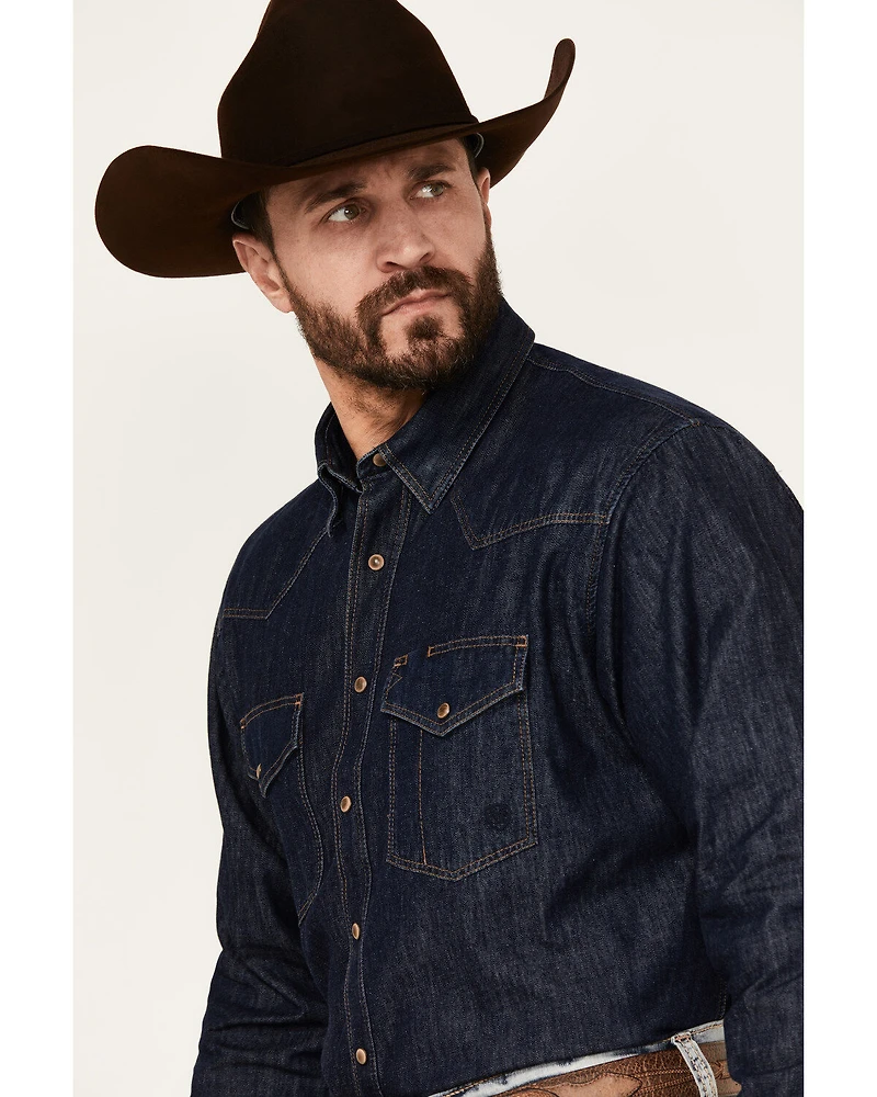 Ariat Men's Classic Denim Long Sleeve Snap Western Shirt