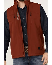 RANK 45® Men's Ralington Embroidered Softshell Vest