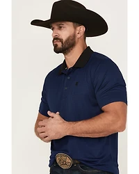 RANK 45® Men's Pickup Geo Print Short Sleeve Button-Down Polo Shirt