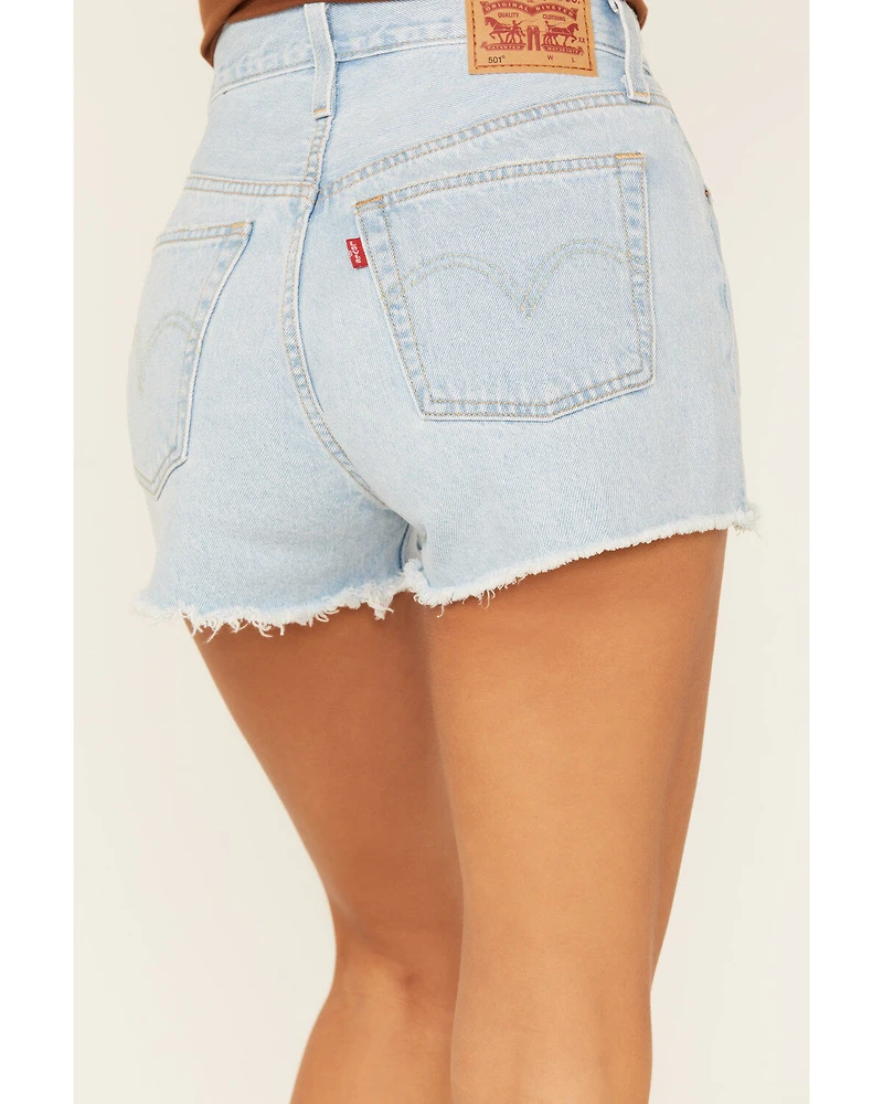 Levi's Women's Light Wash 501 Original Shorts