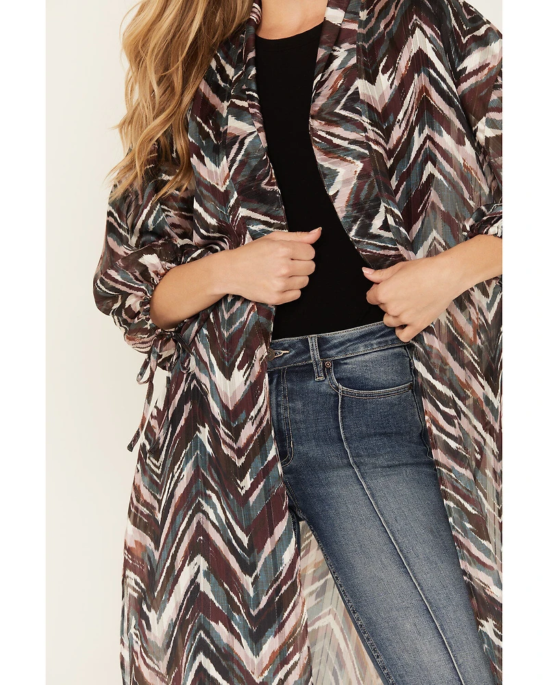 Shyanne Women's Printed Maxi Kimono
