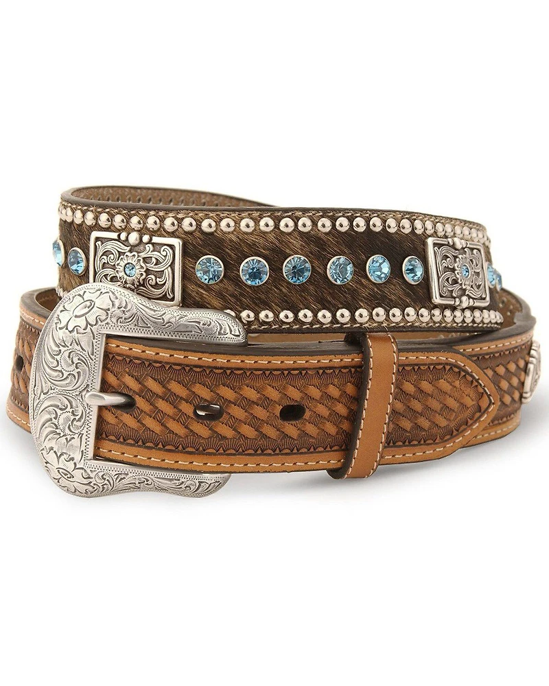 Nocona Belt Co. Men's Hair-on Hide Concho