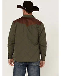 Resistol Men's Quilted Leather Yoke Jacket