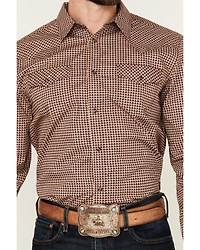 Cody James Men's Ramon Plaid Print Long Sleeve Snap Western Shirt