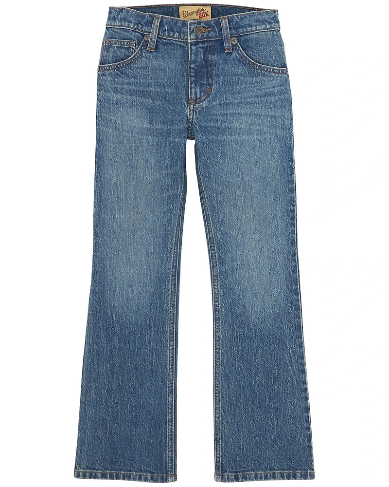 Wrangler 20X Little Boys' Medium Wash Montana Bootcut Stretch Denim Jeans