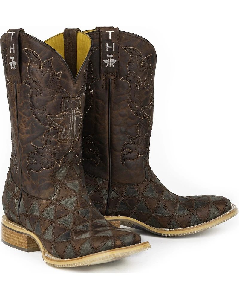 Tin Haul Men's Triangles Western Boots - Square Toe