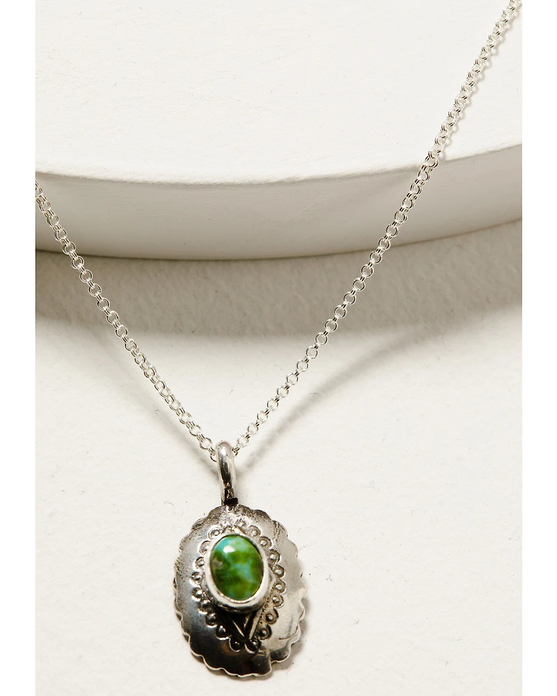 Broken Arrow Jewelry Women's Oval Concho Necklace