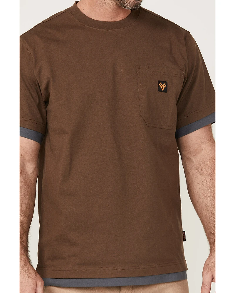 Hawx Men's Layered Work Pocket T-Shirt