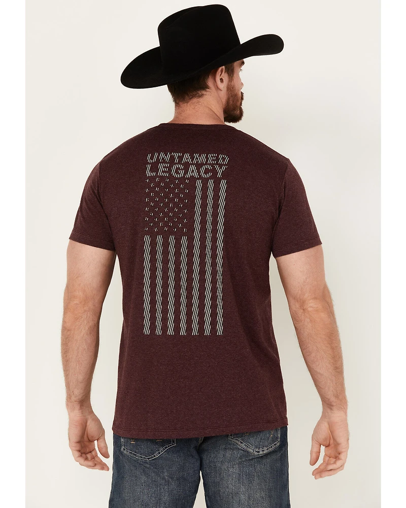 RANK 45® Men's Bedford American Flag Short Sleeve T-Shirt