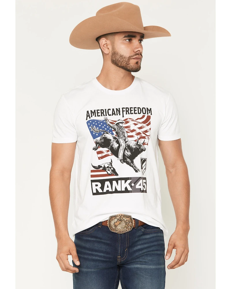 RANK 45® Men's American Freedom Short Sleeve Graphic T-Shirt