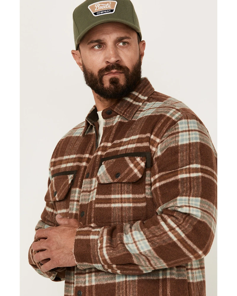 Dakota Grizzly Men's Burke Plaid Print Sherpa Lined Jacket